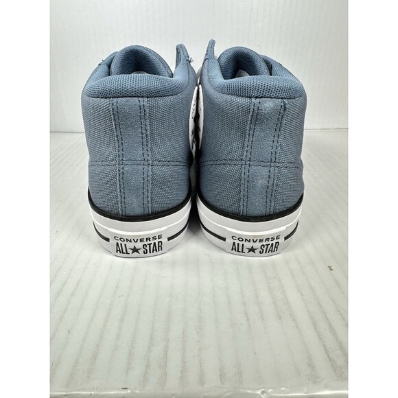 Size 10 Converse Chuck Taylor All Star Malden Street Mid Blue Mens A11452C NEW - Picture 6 of 9